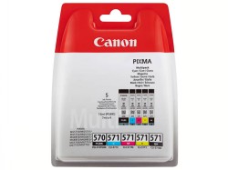 Canon CLI-571 Multipack 5 Farben (C/M/Y/BK/PGBK) <span class="itemid">0372C004</span>