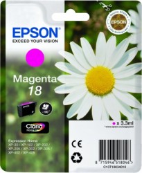 Epson Druckerpatrone Magenta 18 <span class="itemid">C13T18034012</span>