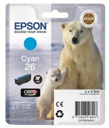 Epson Druckerpatrone Cyan 26 <span class="itemid">C13T26124012</span>