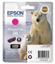 Epson Druckerpatrone Magenta 26 <span class="itemid">C13T26134012</span>