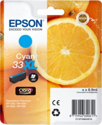 Epson Tintenpatrone Cyan 33 XL <span class="itemid">C13T33624012</span>