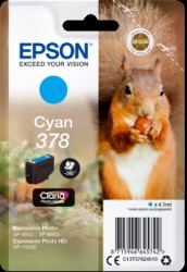 Epson Druckerpatrone Cyan 378 <span class="itemid">C13T37824010</span>