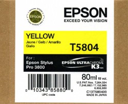 Epson Tintenpatrone Yellow <span class="itemid">C13T580400</span>