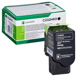 Lexmark Lexmark C232HK0 schwarz Toner <span class="itemid">C232HK0</span>