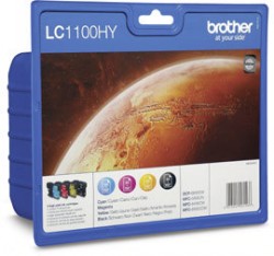 Brother Spar- Multipack 4 Farben <span class="itemid">LC1100HYVALBPDR</span>