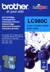 Brother Tintenpatrone cyan <span class="itemid">LC980C</span>