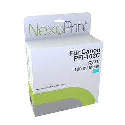 NexoPrint Tinte cyan f&#252;r Canon PFI-102C 