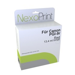 NexoPrint Tintenpatrone rot f&#252;r Canon PGI-9r 