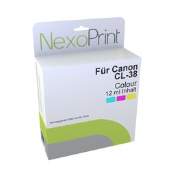 NexoPrint Tintenpatrone color f&#252;r Canon CL-38 / 2146B001 