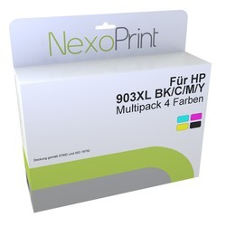 NexoPrint Tinten Value Pack (bk,c,m,y) f&#252;r HP 903XL 