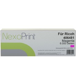 NexoPrint Tonerkartusche magenta f&#252;r Ricoh 406481 