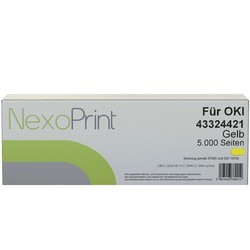 NexoPrint Tonerkartusche gelb f&#252;r OKI 43324421 