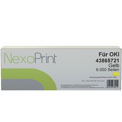 NexoPrint Tonerkartusche gelb f&#252;r OKI 43865721 