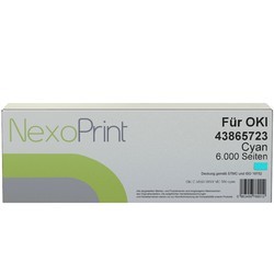 NexoPrint Tonerkartusche cyan f&#252;r OKI 43865723 