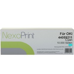 NexoPrint Tonerkartusche cyan f&#252;r OKI 44059211 