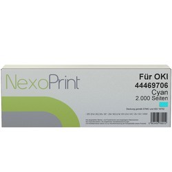 NexoPrint Tonerkartusche cyan f&#252;r OKI 44469706 