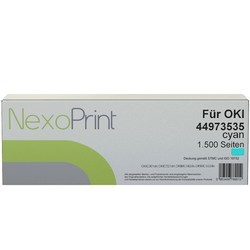 NexoPrint Tonerkartusche cyan f&#252;r OKI 44973535 