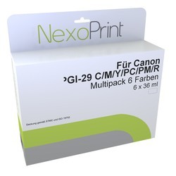 NexoPrint NexoPrint Multipack f&#252;r Canon PGI-29 C/M/Y/PC/PM/R 