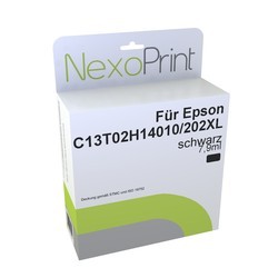 NexoPrint Tintenpatrone photo Schwarz f&#252;r Epson 202 XL 