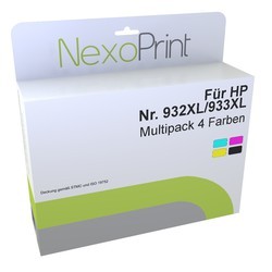 NexoPrint Tinten Value Pack (bk,c,m,y) f&#252;r HP 932XL/933XL / C2P42AE 