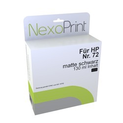 NexoPrint Tinte bk-matt f&#252;r HP Nr. 72 / C9403A 