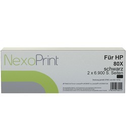 NexoPrint Doppelpack Toner schwarz f&#252;r HP CF280XD / 80X 