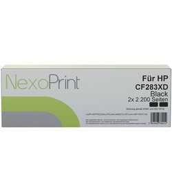 NexoPrint Toner Doppelpack f&#252;r HP 83X / CF283XD 