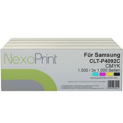 NexoPrint Rainbow-Kit 4 Farben f&#252;r Samsung CLT-P4092C (SU392A) 