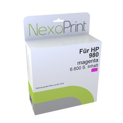 NexoPrint Tintenpatrone magenta f&#252;r HP Nr.980 / D8J08A 