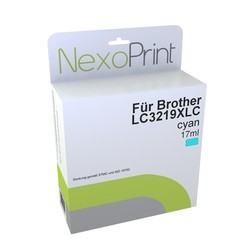 NexoPrint Tintenpatrone XL cyan f&#252;r Brother LC3219XL 