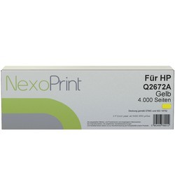 NexoPrint Tonerkartusche gelb f&#252;r HP Q2672A (309A) 