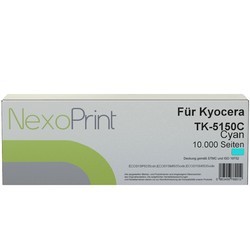 NexoPrint Toner cyan f&#252;r Kyocera TK-5150C / 1T02NSCNL0 