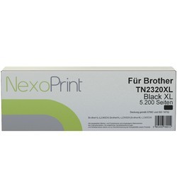 NexoPrint Tonerkartusche schwarz gross f&#252;r Brother TN2320 mit extra hoher Kapazit&#228;t 