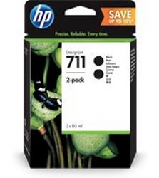 HP Doppelpack Druckerpatrone HP 711 schwarz 2x 80ml <span class="itemid">P2V31A</span>