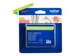 Brother Brother TZ-MQG35 Schriftband wei&#223; auf gr&#252;n (apfel) 12mm x 5m, laminiert <span class="itemid">TZe-MQG35</span>